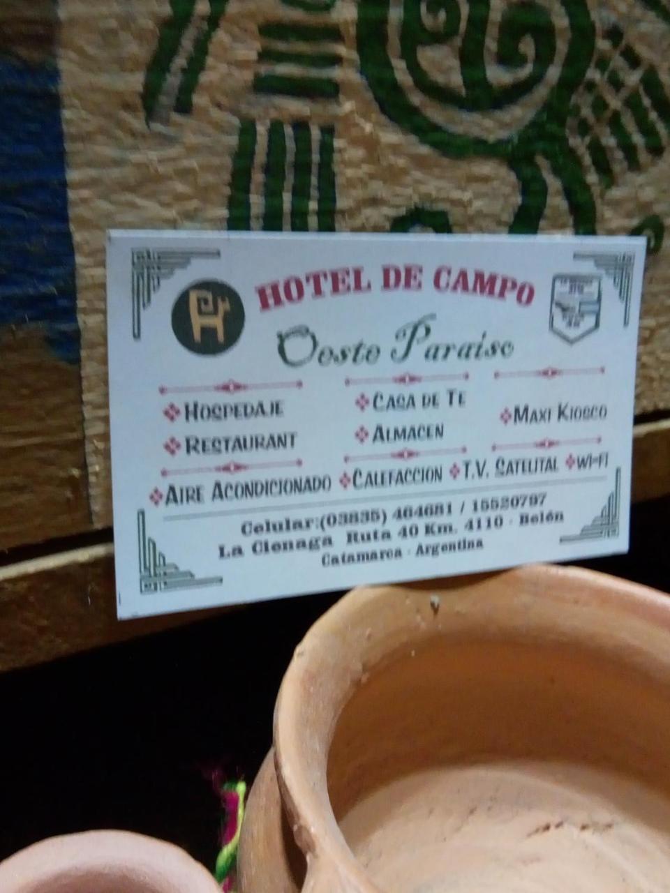 Hotel De Campo Oeste Paraiso La Ciénaga エクステリア 写真